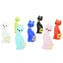 Chat multicolore avec or - 1 pièce - Verre de Murano original OMG