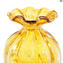 Petit vase Fashion Buddy des années 60 - Ambre - Verre de Murano original OMG®