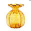 مزهرية صغيرة من فاشون الستينيات - العنبر - زجاج مورانو الأصلي OMG®