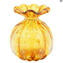 Petit vase Fashion Buddy des années 60 - Ambre - Verre de Murano original OMG®