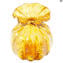 Petit vase Fashion Buddy des années 60 - Ambre - Verre de Murano original OMG®