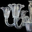 Tischlampe Flambeau - Kristall 6 Licht - Original Murano Glas OMG