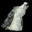 Rampant Byzantine Horse Head with silver - Original Murano Glass OMG