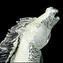 رأس حصان بيزنطي منتشر بالفضة - زجاج مورانو الأصلي OMG