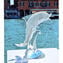 Golfinho em uma onda - Vidro Murano Original - OMG