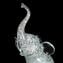 Éléphant en argent - Verre de Murano original OMG
