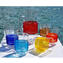 Conjunto de óculos com tiras coloridas - Vidro Murano Original OMG