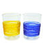 Colored strips Glasses Set - Original Murano Glass OMG
