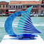 Velero - Azul - Cristal de Murano original OMG