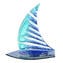 Sail boat - One piece - Original Murano glass OMG