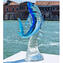 Shark on wave - Sculpture - Original Murano glass OMG