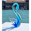 Elegante escultura de Cisne - Original Cristal de Murano OMG