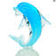 Delfino su base - Vetro di Murano Originale OMG