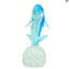 Dauphin sur socle - Sculpture - Verre original de Murano OMG