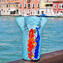 Vaso Arcobaleno - Turchese - Vetro di Murano Originale OMG