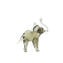 Estatueta de elefante em vidro fumê - Original Murano Glass OMG