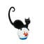 Katze auf Fischball-Aquarium – Original Murano-Glas OMG