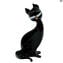 Gato negro - Cristal de Murano original OMG
