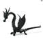 Dragon noir - Verre de Murano original OMG