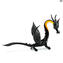 Dragon noir - Verre de Murano original OMG