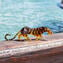 Figurine Tigre - Original Murano Glass OMG