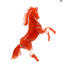 Rampant Red horse - オリジナル ムラーノ グラス OMG