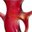 Vaso Ansa rosso - Vetro di Murano