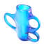 花瓶 Ansa 淺藍色 - 原始穆拉諾玻璃 OMG
