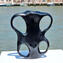 花瓶 Ansa 黑色 - 原始穆拉諾玻璃 OMG