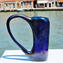 花瓶 Ansa 藍色 - 原始穆拉諾玻璃 OMG