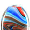 花瓶普羅旺斯 - 藍色和紅色 - 原始穆拉諾玻璃 OMG