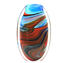 Vase Provence -  Blu and Red - Original Murano Glass OMG