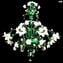 Araña veneciana Rosetto Bucolico - Verde - Cristal de Murano original