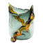 Vase Lava - Fume Amber - Groß - Sommerso - Original Murano Glas OMG