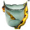 Vase Lava - Fume Amber - Large - Sommerso - Original Murano Glass OMG