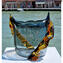 فازه لافا - فوم العنبر - كبير - سومرسو - زجاج مورانو الأصلي OMG