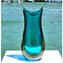 Vase Swallow - Lightblue Amber Sommerso - زجاج مورانو الأصلي OMG
