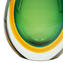 花瓶燕子 - 綠色琥珀色 Sommerso - Original Murano Glass OMG