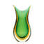 Vase Hirondelle - Vert Ambre Sommerso - Verre Original de Murano OMG