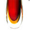 Vase Bullet - Red Amber Sommerso - زجاج مورانو الأصلي OMG