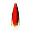 Vase Bullet - Red Amber Sommerso - Original Murano Glas OMG
