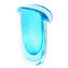 Vaso Shell - azul claro - Sommerso - Vidro Murano Original OMG