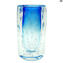 Vase Bubble - hellblau - Sommerso - Original Murano Glass OMG
