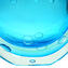 Vase rund - Bubble - hellblau - Sommerso - Original Murano Glass OMG