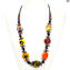 Canarias – Ethnische Halskette – Venezianische Perlen – Original Murano-Glas OMG