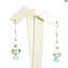Ibiza – Doppelseitige Ethno-Halskette – Venezianische Perlen – Original Murano-Glas OMG