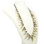 Dents de Dragon - Collier Ethnique avec Or - Perles Vénitiennes - Verre de Murano Original OMG