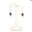 Santorini – Doppelseitige ethnische Halskette – venezianische Perlen – Original Murano-Glas OMG