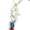 Santorini – Doppelseitige ethnische Halskette – venezianische Perlen – Original Murano-Glas OMG