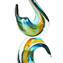 Evia-Streifenskulptur – bunt – Original Murano-Glas OMG